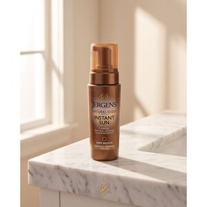Jergens Natural Glow Instant Sun‎ Deep Bronze Sunless Tanning Mousse 6 fl oz